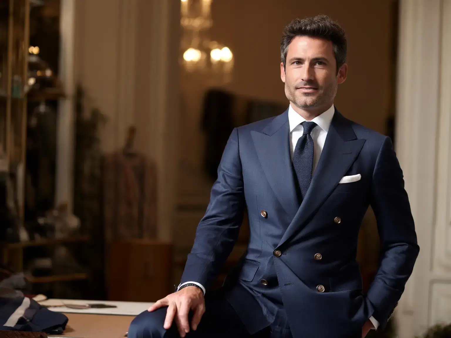 costume croisée homme sur mesure Paris